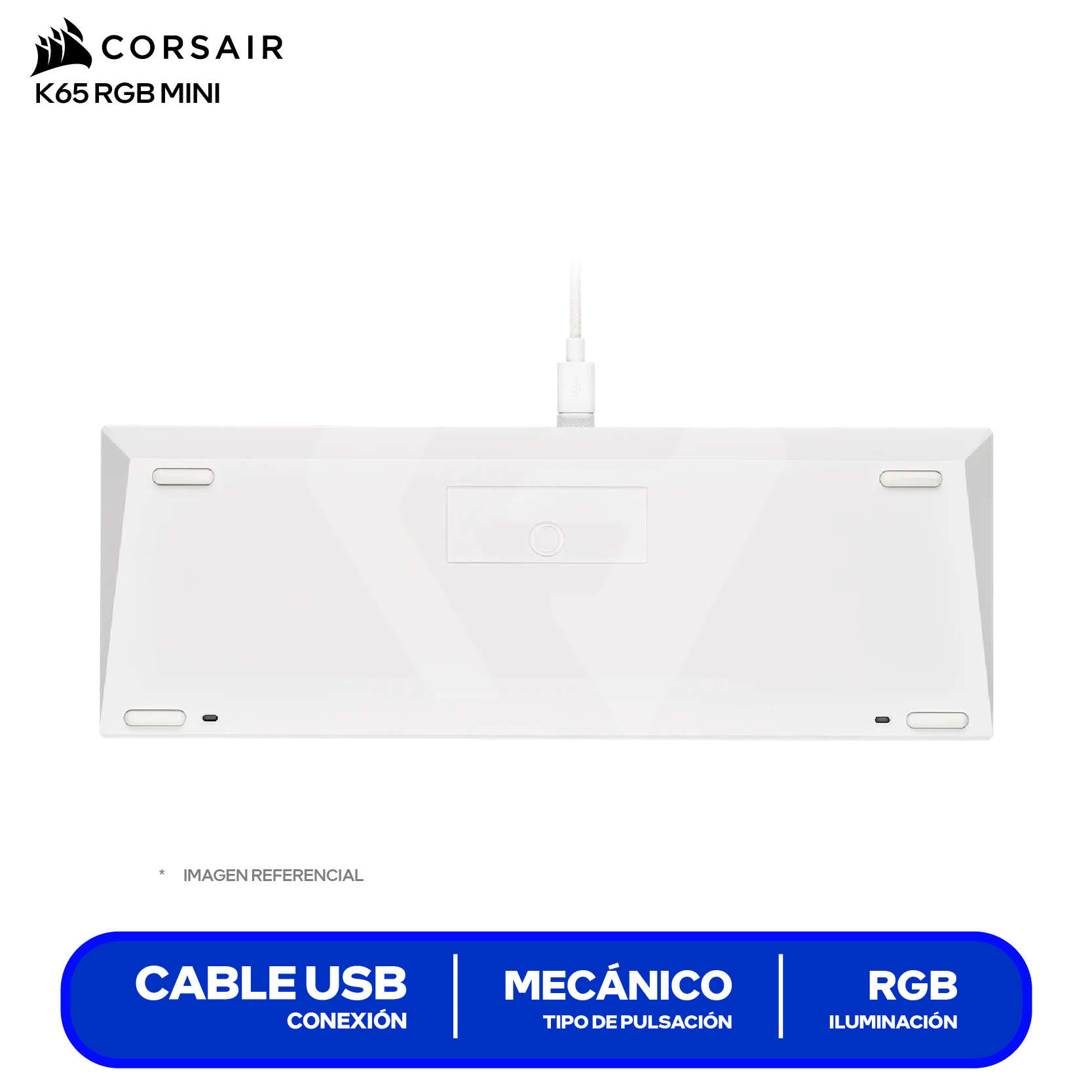 Teclado Gamer Corsair K65 RGB MINI (CH-9194114-NA) Mecánico RGB