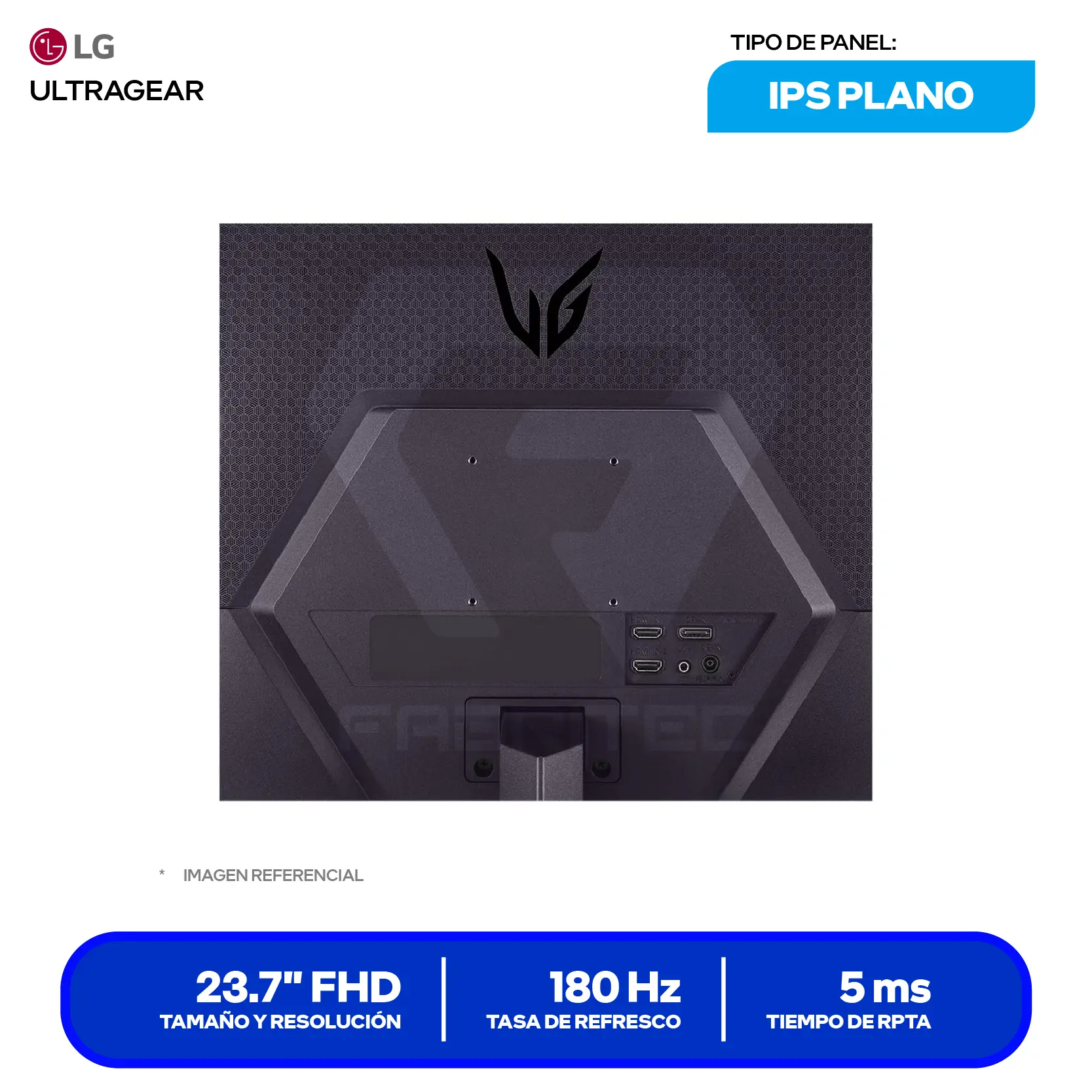 Monitor Gamer LG UltraGear 24" (24GS50F-B) FHD, VA, 180Hz, 5ms