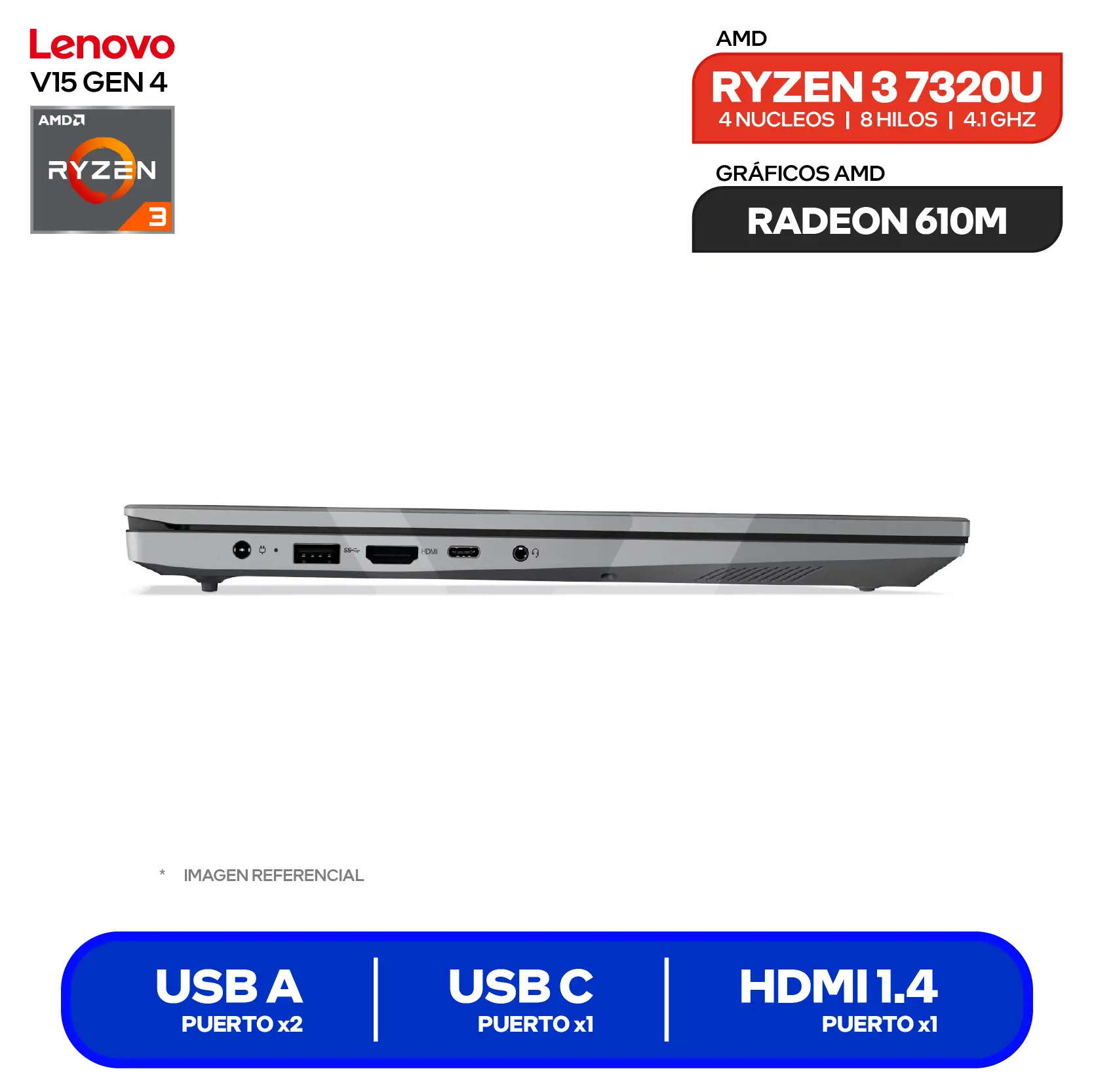 Laptop Lenovo LOQ Essential 15IRX11 (82YU017LLM) Intel Core i5-13450HX, GeForce RTX 5050 8GB, RAM 16GB, SSD 512GB, 15.6'' FHD, FreeDos